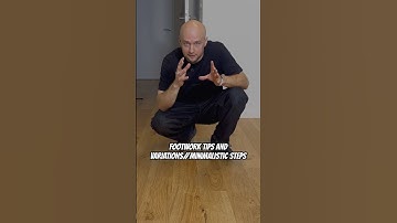 Minimalistische stappen in Footwork van bboy Intact