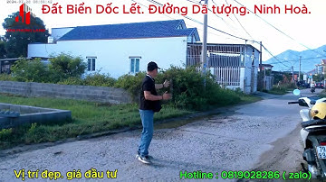 Đất Biển Dốc Lết. Đường dã Tượng. Phường Đông Ninh Hoà. Khánh Hoà.