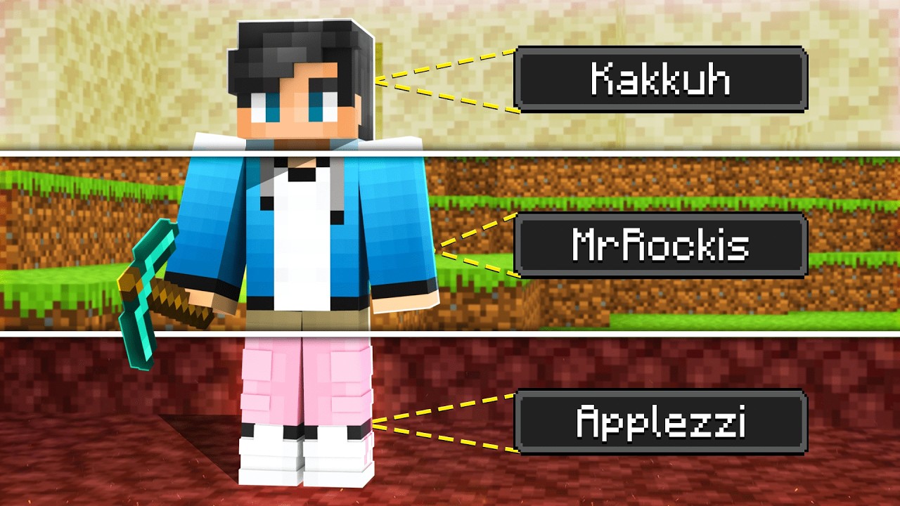Minecraft BODYSWAP Haaste.. w/ MrRockis & Applezzi
