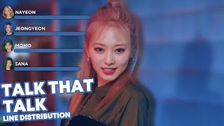 TWICE - TALK THAT TALK (LINE DISTRIBUTION)