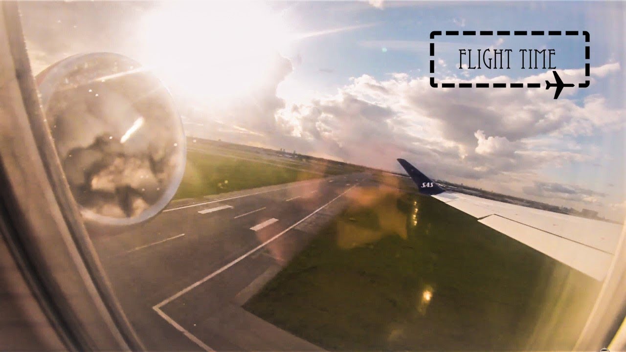 SAS CRJ900 Take Off at Copenhagen Airport on a beautiful summer evening!