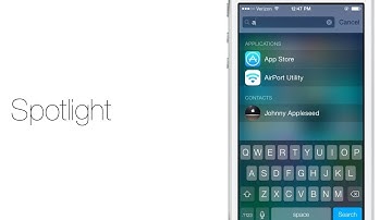 iOS 7: Spotlight search