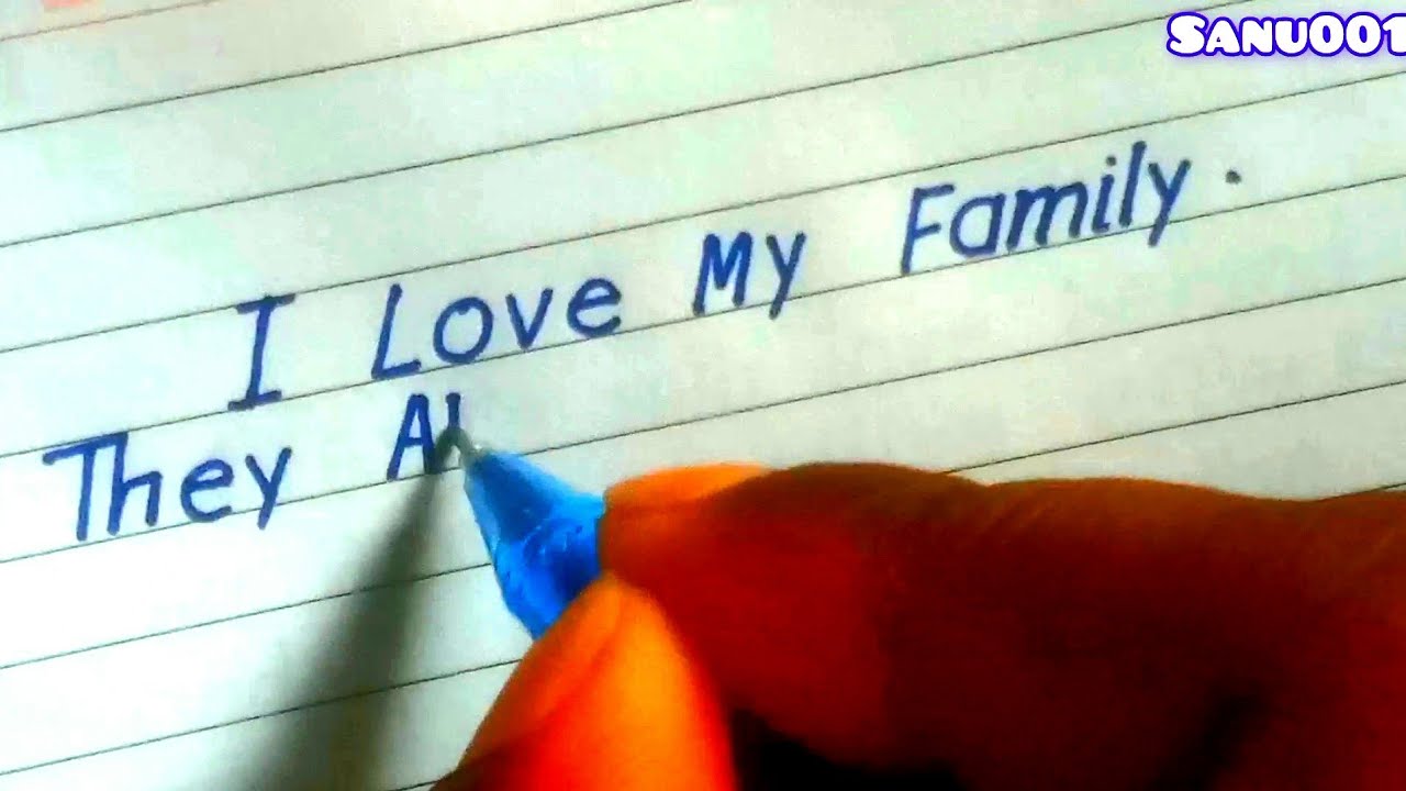 How to write cursive handwriting | calligraphy normal ball pen ...