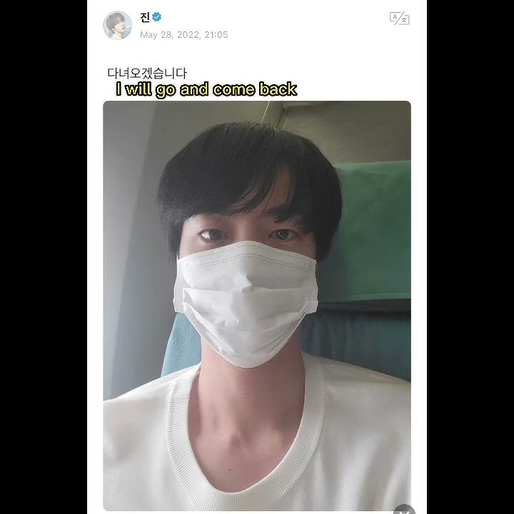 BTS JIN/SEOKJIN INSTAGRAM & WEVERSE UPDATE 220529   eng trans