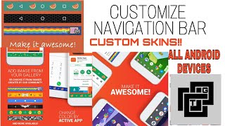 Customize Navigation Bar | Android | Custom Skins & Colors screenshot 5