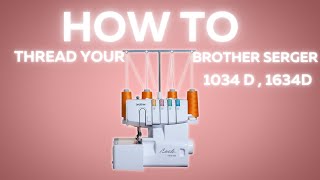 HOW TO THREAD YOUR  SERGER / OVERLOCKER