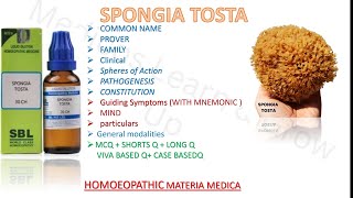 #SPONGIA TOASTA DRUG PICTURE IN DETAIL EASILY EXPLAINED IN HINDI WITH IMAGES #HMM#FOR BHMS STUDENTS