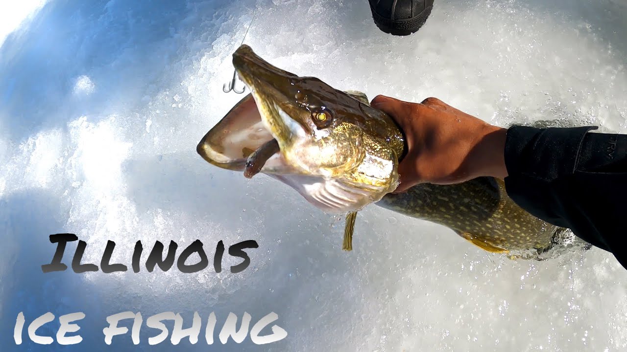 [Northern Illinois Ice Fishing] for PIKE and BASS: March 16, 2021