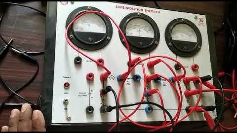 SUPERPOSITION THEOREM EXPERIMENT