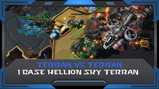 StarCraft 2 (RuFF Highlight): 1 Base Hellion Sky Terran