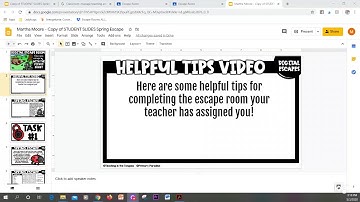 Digital Escape Room Student Tutorial