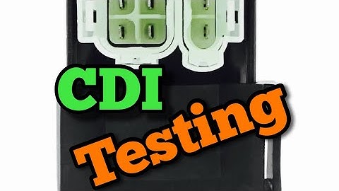 Testing a CDI unit