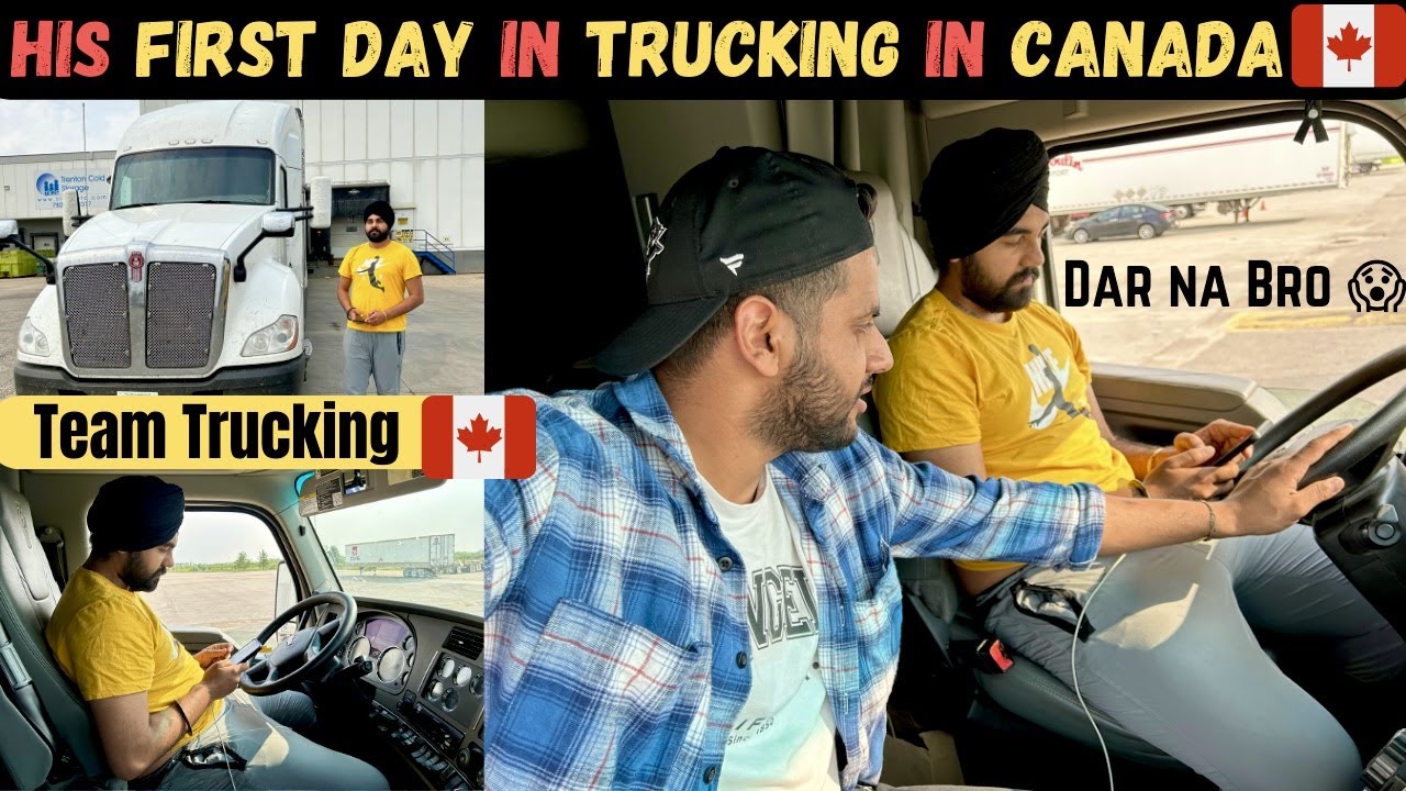 First Day in Trucking in Canada 🇨🇦 || Team Trucking 🚛 || Canada Trucking Vlogs
