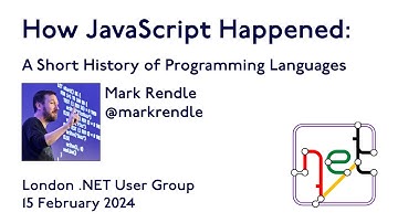 Mark Rendle: How JavaScript Happened