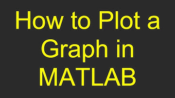 How to Plot a Graph in MATLAB