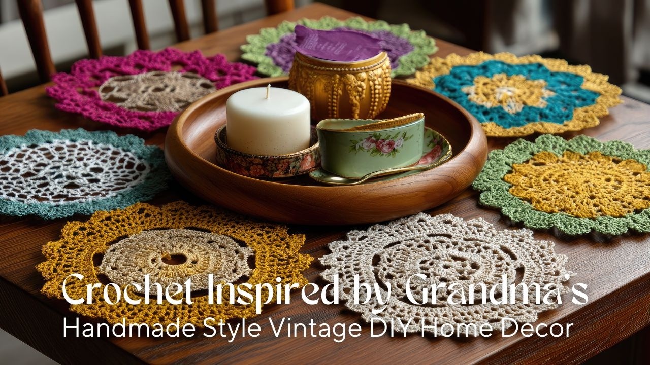Декор в деревенском стиле, связанный крючком, вдохновленный бабушкиным рукоделием | Винтажный дек...