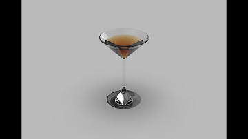 How to create a cocktail glass with Solidworks under 3 minutes