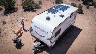 SOLAR UPGRADE and INSTALL on Keystone Springdale Mini Travel Trailer | RV Life