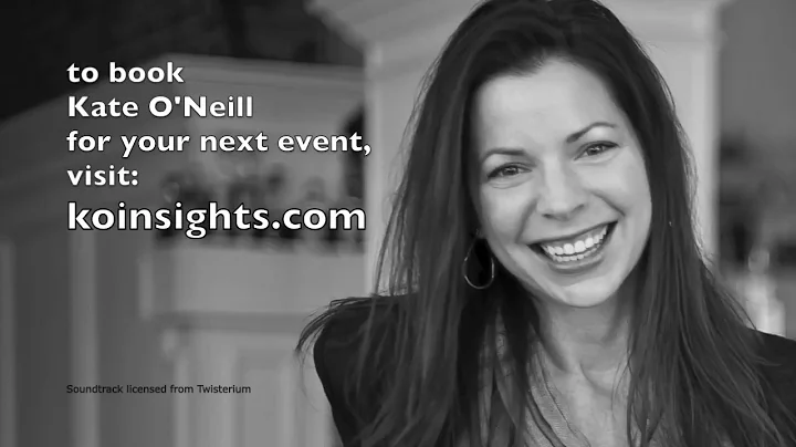 Kate O'Neill speaker reel - on tech humanism, data, digital transformation, Pixels and Place