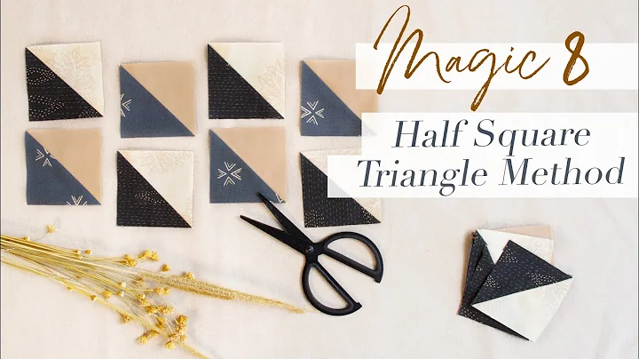 Easy 8 at a time Half Square Triangle Tutorial | The Magic 8 Method