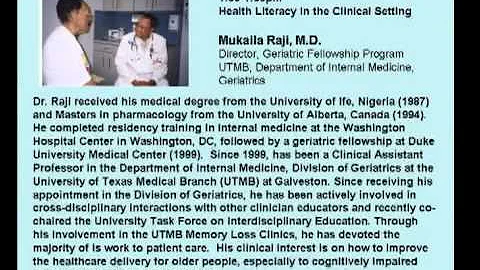 Session 1: Introduction to Health Literacy; Assessing Health Literacy 1/21/09