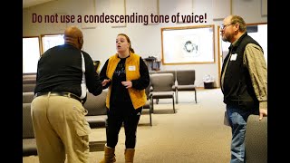 Deescalation tip:  Do NOT use a condescending sarcastic tone of voice, it really is rude!