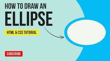 How to Make an Ellipse Using HTML & CSS | How to Create an Ellipse Shape | HTML & CSS Tutorial