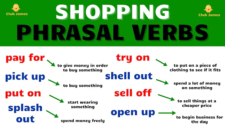 Shopping Phrasal Verbs in English - DayDayNews