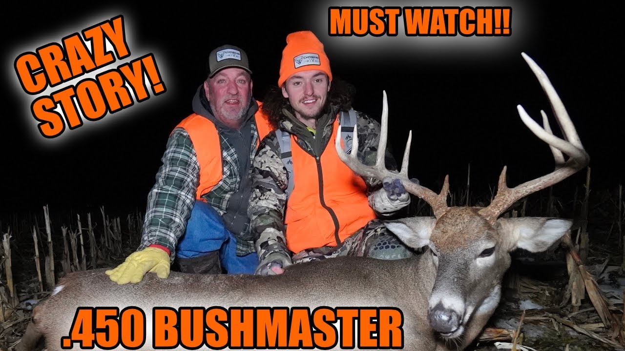 BIG BUCK vs .450 BUSHMASTER | 3rd shot is a charm | Ohio Deer Hunting ...