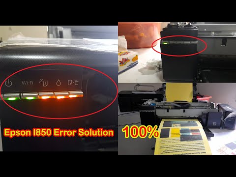 Epson L805 all lights blinking error solution/Epson L805 Error All Lights Blinking