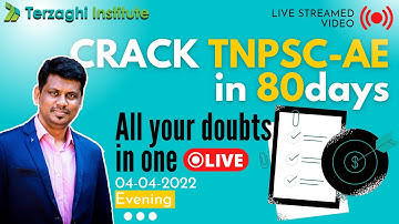 Live l BIG ANNOUNCEMENT - TNPSC-AE 2022 Notification Out! - 576+ VACANCIES l Terzaghi Institute