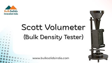 Scott Volumeter (Bulk Density Tester)॥ BSII॥ Quick, Easy and Cost Effective