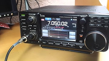 IC-7300 SWR Graph feature - demo with automatic external ATU and random wire antenna