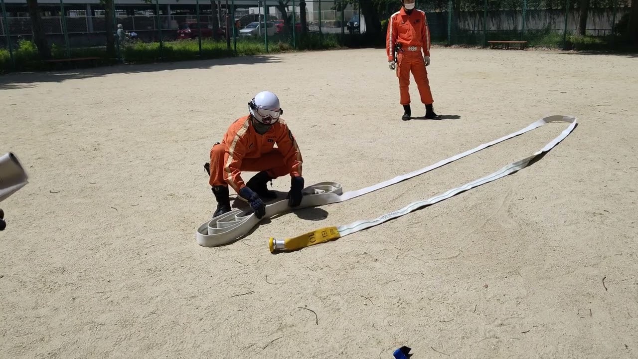 狭所巻きホースの作り方