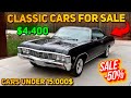 20 Perfect Classic Cars Under $15,000 Available on Craigslist Marketplace! Big Sale!!