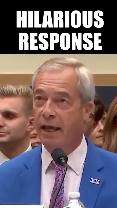 Crowd Laughs as Nigel Farage Turns Dems’ Attack Against Him
