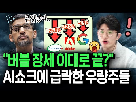 AI쇼크에 주가 폭락한 우량주들, 절호의 찬스 올까