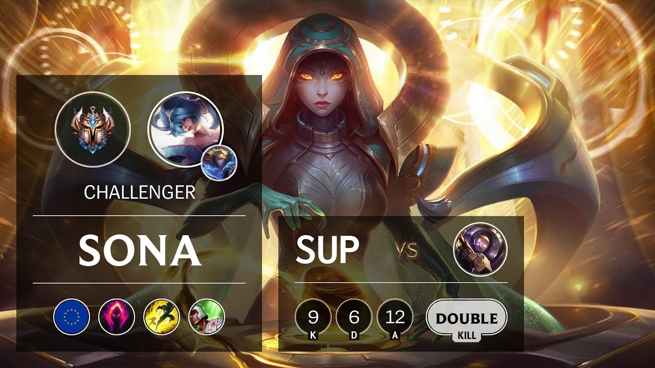Sona Support vs Blitzcrank - EUW Challenger Patch 9.15