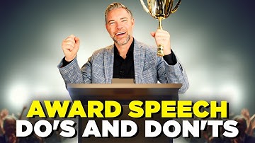How To Write An Award Acceptance Speech - Jason Hewlett
