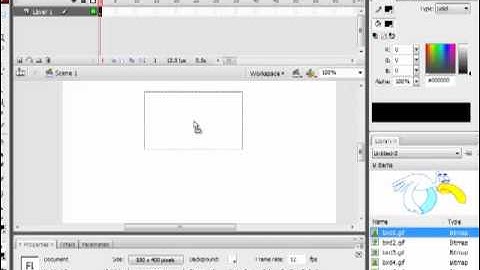 Create frame by frame animation in Flash CS3