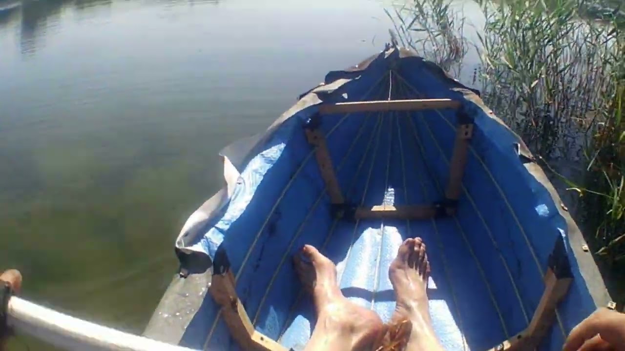 Испытание самодельной лодки. Второй этап - YouTube