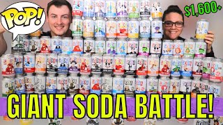 BIGGEST Funko Soda Unboxing Couples Battle EVER! Opening 110 Funko Soda Cans!