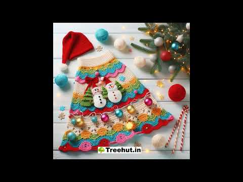 Crochet Christmas Long Skirt Ideas | Handmade Holiday Fashion