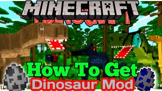 Dinosaur Update Download | How To Get Minecraft Pe Jurassic World Map | Dinosaur Addon For Minecraft screenshot 4