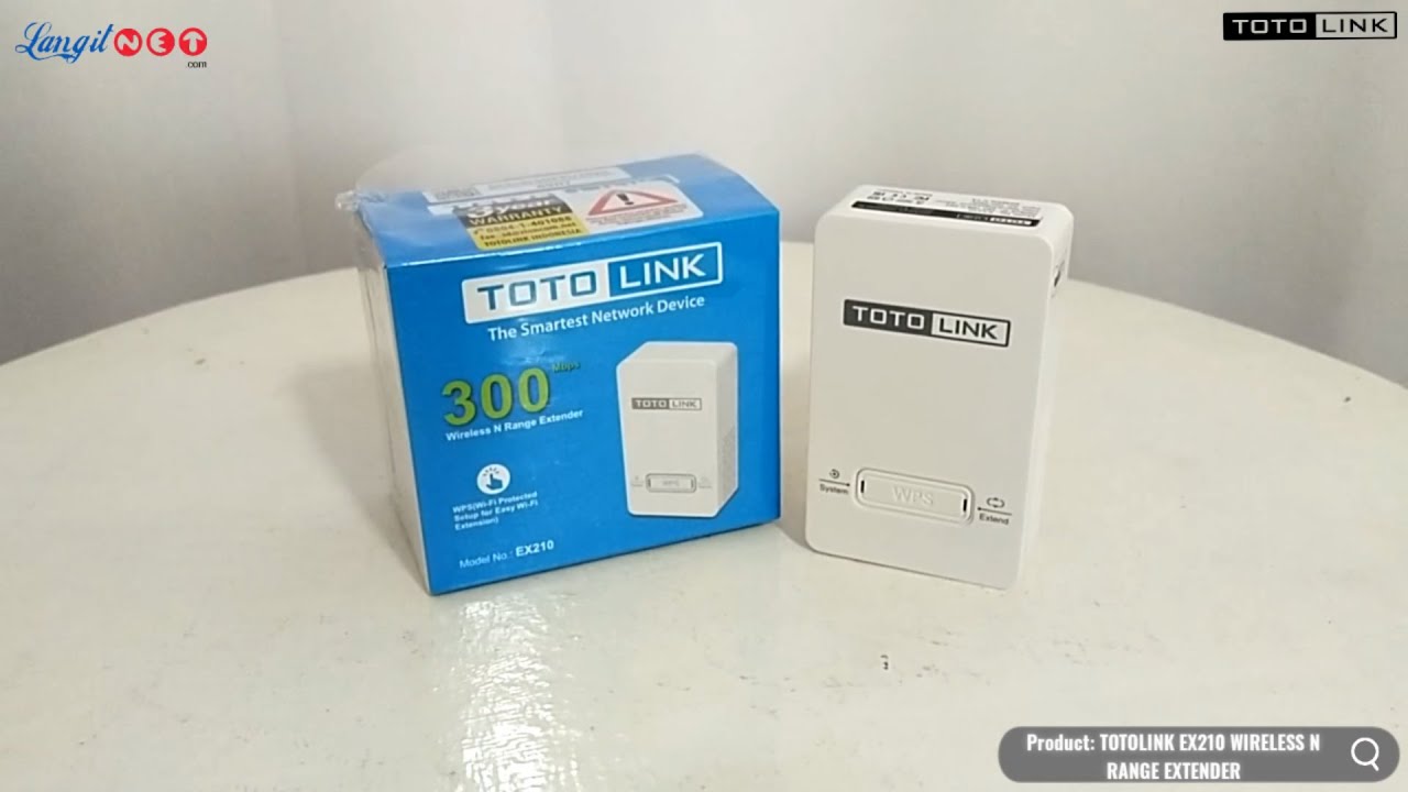 TOTOLINK EX210 WIRELESS N RANGE EXTENDER 300Mbps - (92761) - YouTube