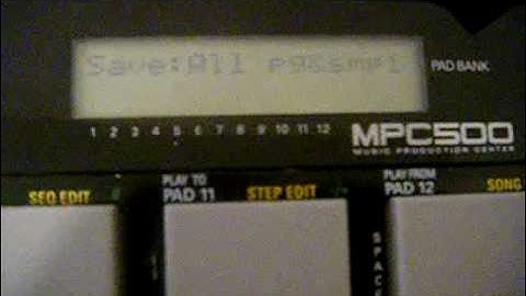 mpc 500 tutorial- how to make beats and save/load