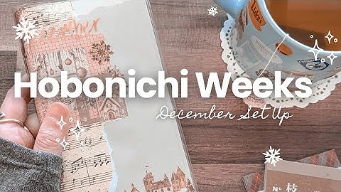 Hobonichi Weeks - December Setup 2025 ✨