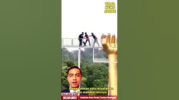 Jembatan Kaca Pecah,1 Korban Meninggal.#shorts #videoshort