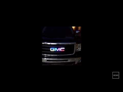 FRONT Grille Grill Red /& White LED Light Up Emblem Bowtie for 07-13 Chevrolet GM