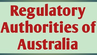 Overview of regulatory authorities of Australia|Pharmaceutical regulatory science| #australiadrug